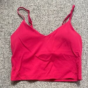 lululemon athletica Red Crop Top